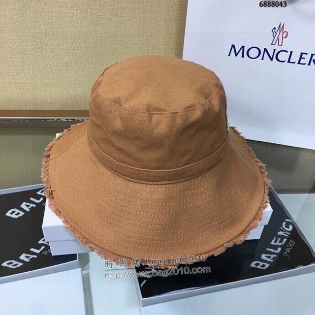 Moncler女士帽子 蒙口經典做舊漁夫帽遮陽帽  mm1137
